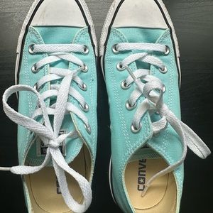 Converse Unisex Low Top Size 6 Women’s Aquamarine